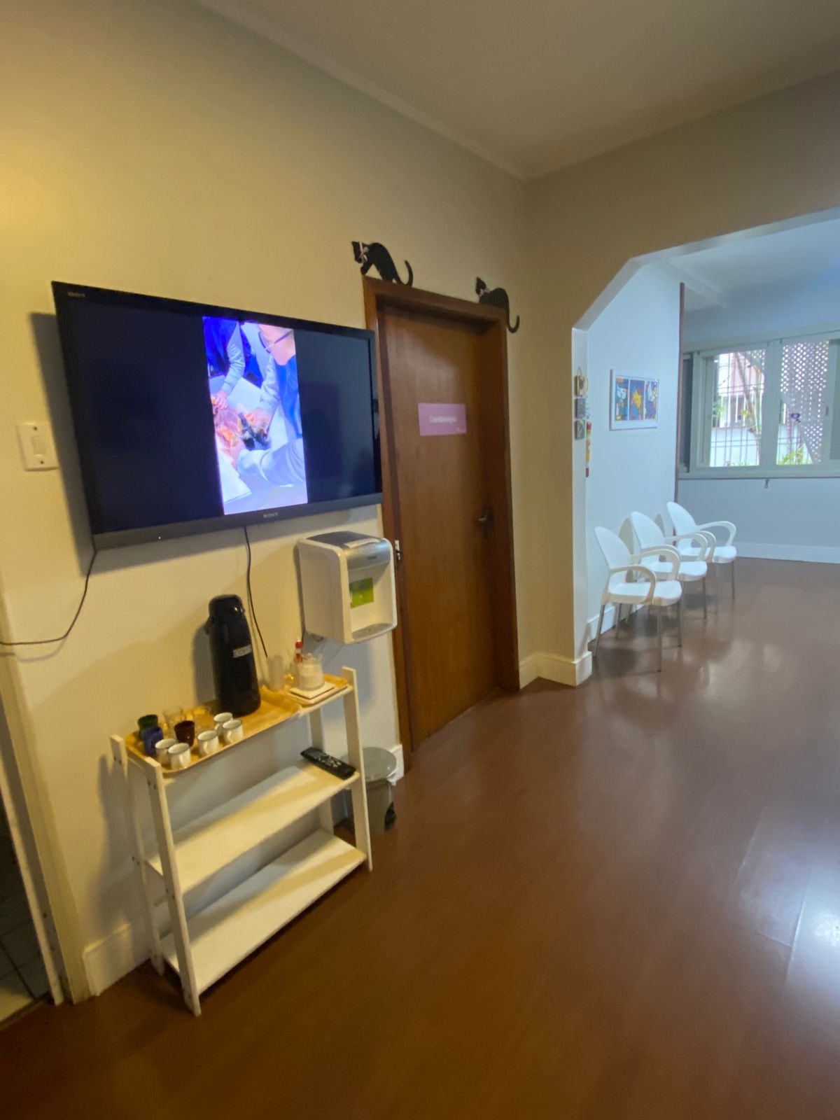 Sala de espera da clínica Imaginar
